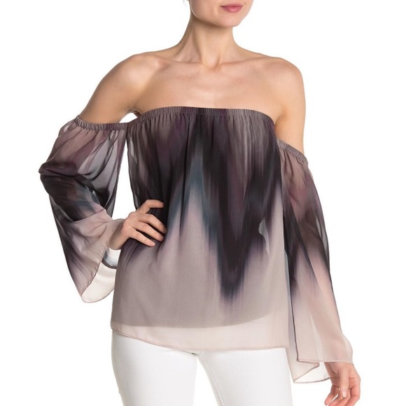NWT Bailey44 Grande Jet Off-the-shoulder Blouse - Picture 1 of 5